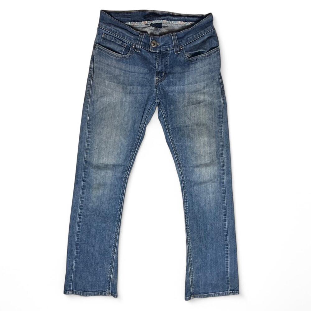 Levis Jeans 542 Tilted Flare VTG Y2k Denim Flares Bell Bottom Pants Womens 6 32"